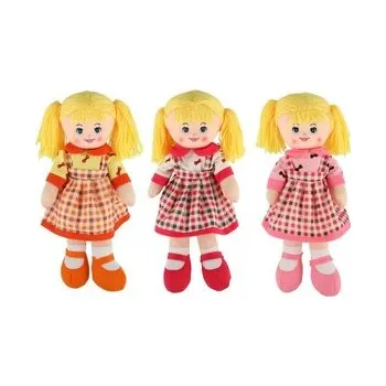 Panenka hadrová látková 40cm 3 barvy v sáčku 0+