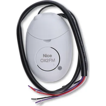 OX2FM externí přijímač, Nice - 2-kanálový, plovoucí kód 868,46 MHz, vhodný pro místa s rušením signálu