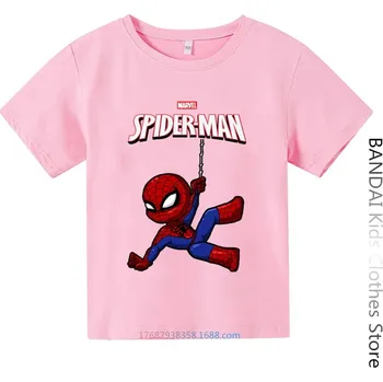 Spiderman TRIČKO s potiskem na motivy superhrdiny "Spidermana" (3-14 let) Barva: růžová 4, Velikost: 9T