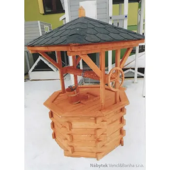 Zahradní dekorace Drewbox dřevěná zahradní dekorační studna pr.125 drewbo