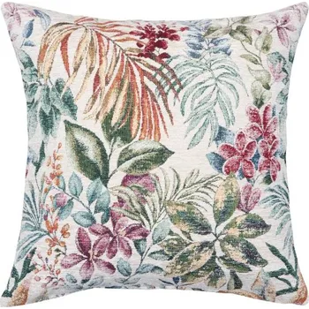 Bytový textil SCANquilt povlak GLAMOUR tropik smetanová 45 x 45 cm