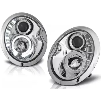 Přední světlomet PŘEDNÍ SVĚTLA MINI COOPER, 2001-2006, LED DAYLIGHT, CHROM, S MOTORKEM (LPMC03)