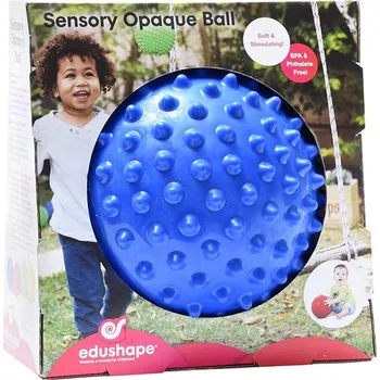 EDUSHAPE míč s texturou 18 cm modrý