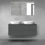 Oltens Vernal skříňka 120x45.6x47 cm pod umyvadlo závěsná grafitová 60019400