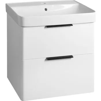 Koupelnový nábytek Aqualine Deneb Umyvadlová skříňka 56,5x55x43,5cm, bílá mat, DN260