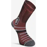 KIPSTA Ragbyové protiskluzové ponožky R520 Mid 43/46 ČERNÁ|ČERVENÁ|ŠEDÁ