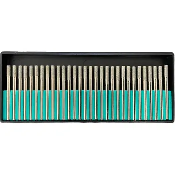 Fréza Diamantová brusná tělíska sada 30ks 3 mm, #120 - válcová