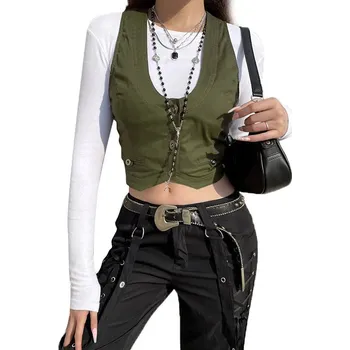 Dámská vesta Dámská retro vesta ve stylu Gothic Velikost: M, Barva (Varianta): D