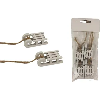 Vánoční dekorace Dekorační sáňky, 4 ks D4296-01