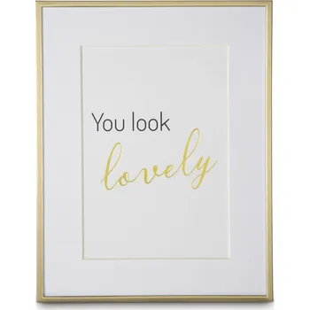 Fotorámeček Hama portrétový rámeček SASSY, 13x18 cm, zlatá matná