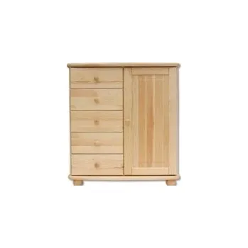 Ložnice Dřevěná komoda BM152 borovice masiv 85x92x42 cm
