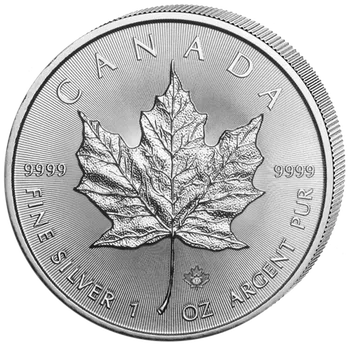 Stříbrná mince 5 CAD Maple Leaf 1 Oz