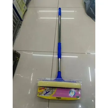 Podlahový mycí stroj stěrka okenní 24cm + molitan, teleskop.hůl 70-120cm, kov