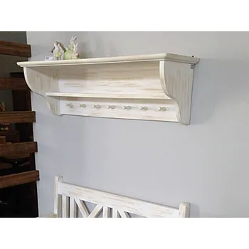 Komoda ARTEN (NANO Systems s.r.o.) Rustikální dřevěná police POPRAD COS11 - bílé vosky