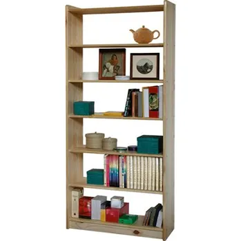 regál Dřevěný regál I8012 borovice masiv - výška 200 cm