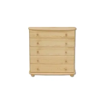 Ložnice Šuplíková komoda 5 zásuvek borovice masiv BM151 šířka 85 cm