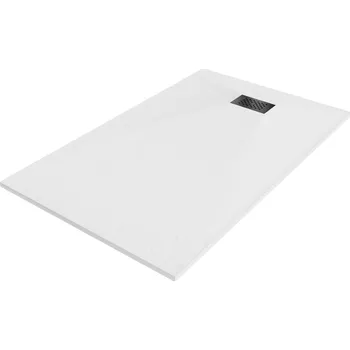 Sprchová vanička Mexen Hugo obdélníková sprchová vanička SMC 160 x 90 cm, bílá, černý kryt - 42109016-B