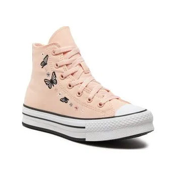 Dámská obuv Converse Plátěnky Chuck Taylor All Star Eva Lift Butterflies A07355C Růžová 38_5