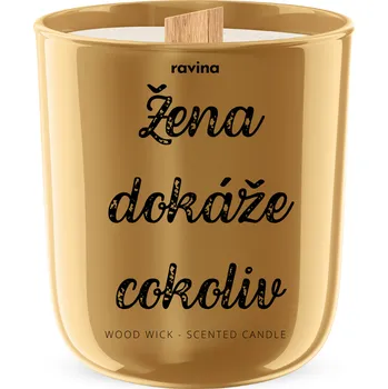 Svíčka Žena dokáže cokoliv - Ravina sójová svíčka