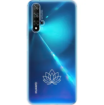 Odolné silikonové pouzdro iSaprio - čiré - Lotos - Huawei Nova 5T