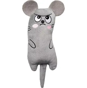 Hračka pro kočku Plyšová hračka pro kočky šedá