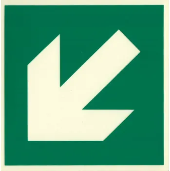 Směrová šipka šikmá (FL plast 148x148 mm)