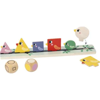 Dřevěná hračka Didaktická třídící hračka - ptáčci