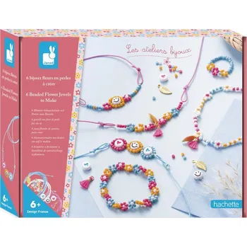 Dřevěná hračka Dětský ateliér - šperkařská dílna - květiny