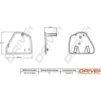 Hydraulický filtr Sada hydraulického filtru, automatická převodovka Dr!ve+ DP1110.14.0044
