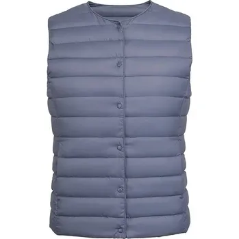 Dámská vesta Péřová prošívaná vesta 90% kachní peří Barva: Modrá, Velikost: M