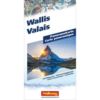 Wallis Panoramakarte - Hallwag Kümmerly+Frey AG