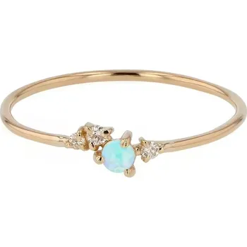 Prsten Olivie Stříbrný prsten s opálem GOLD 8809 Velikost prstenů: 5 (EU: 49-50) Ag 925; ≤0,7 g.