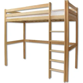 Dětská postel Masivní dřevěná postel zvýšená DN135 borovice masiv 90x200 cm