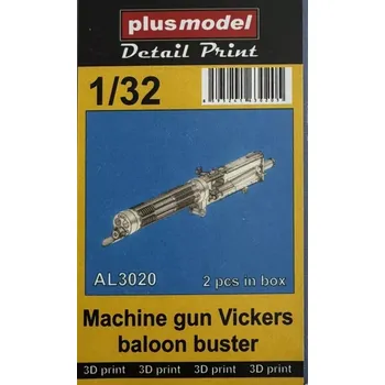 Plastikový model Plusmodel 1/32 MG Vickers baloon buster (2 pcs.)