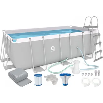 Bazén Zahradní bazén s filtrací a žebříkem 400 x 207 x 122 cm