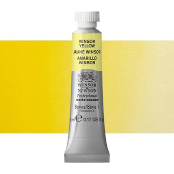 Vodová barva Akvarelová barva Winsor & Newton Professional, 5ml - Winsor Yellow