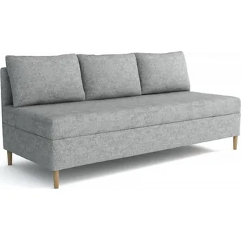 Postel Čalouněná jednolůžková postel s polštářky, gauč Alfa box spring pružina Bonnell Chojmex