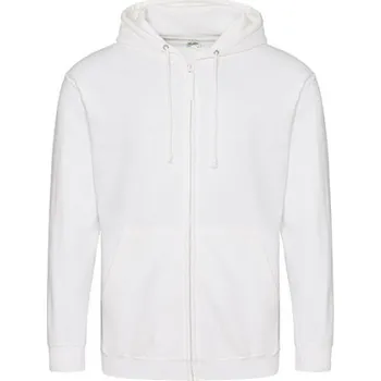 Pánská mikina Just Hoods Pánská mikina na zip JH050 Arctic White XL