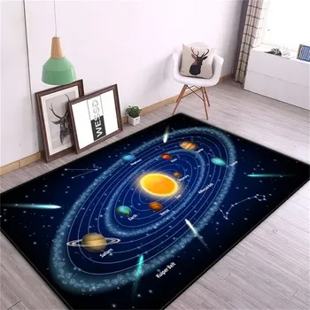 Koberec Koberec do dětského pokoje s 3D planetami - 10,100 x 120 cm 39 x 47 palců