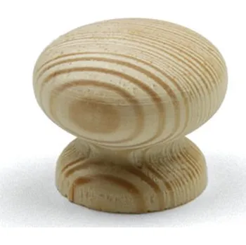 Dřevěná hračka Dřevěná knopka - borovice přírodní