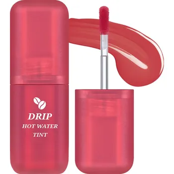 Přípravek na nehty Black Rouge Drip Hot Water Tint Odstín: LV08 Peach Roasting #C74C4F Tint na rty s kávovou vůní, 4,5 g