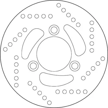 Brzdový kotouč Brzdový kotouč BREMBO 68B40714 fix KYMCO Super 9 50 AC 2002-2009