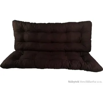 Podsedák polstr na houpačku 130 cm hnědý, polstry na zahradní nábytek lkv