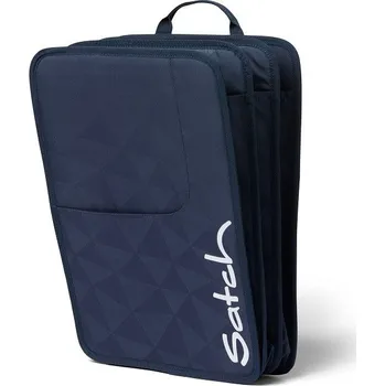 Školní batoh Pořadač Satch Box 3 komorový modrý