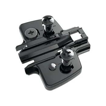 Hettich Montážní podložka s předmont. eurošrouby, černý obsidián, D=5.0 mm, Ø 5 x 12