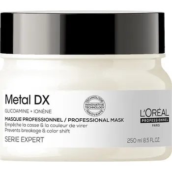 Vlasová regenerace LOreal-Professionnel-Paris Pece-o-vlasy Serie-Expert-Metal-DXProfessional Mask 250 ml (2&nbsp;452,00 Kč / 1 l)
