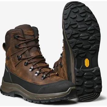 Lovecká obuv SOLOGNAC Lovecké nepromokavé boty Crosshunt 500 V2 39 KAŠTANOVÁ|ČERNÁ