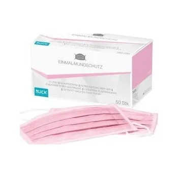 rouška roušky na obličej 3 vrstvé RUCK růžové 50 ks - ID: 1036