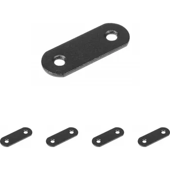 Walteco Spojovací plech 40x15x2mm, černý Množství: 5 ks