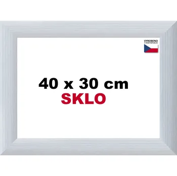 Rám na obraz BFHM Alaska hliníkový rám 40x30cm - stříbrný